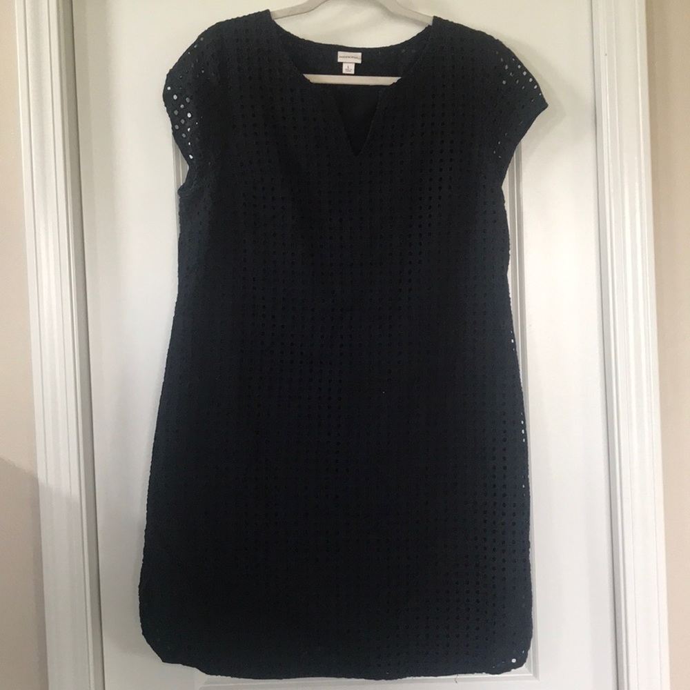 Merona black short dress. Size L.